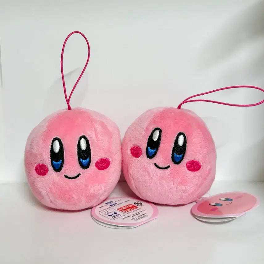 [BUNJANG] Nintendo Kirby Face Mascot Plush Keychain / 닌텐도 별의 커비 얼굴 페이스 마스코트 인형 키링