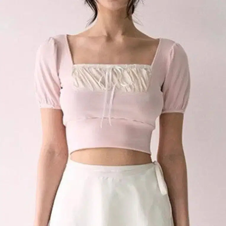 [BUNJANG] Not Your Roses Daisy Top Pink / 낫유어로즈 데이지탑 핑크