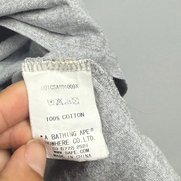[BUNJANG] A Bathing Ape Aape OG Camo Pocket T-Shirt Grey M / A Bathing Ape Aape 베이프 og 카모 포켓 그레이 반팔M
