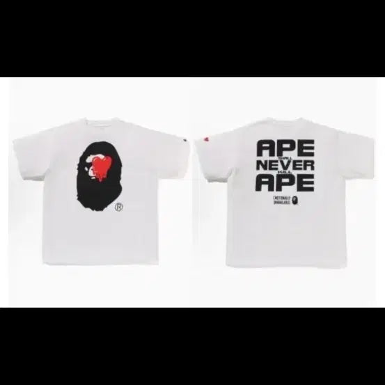 [BUNJANG] BAPE x EU Ape Head T-Shirt / 베이프 x eu 에이프 헤드 티셔츠