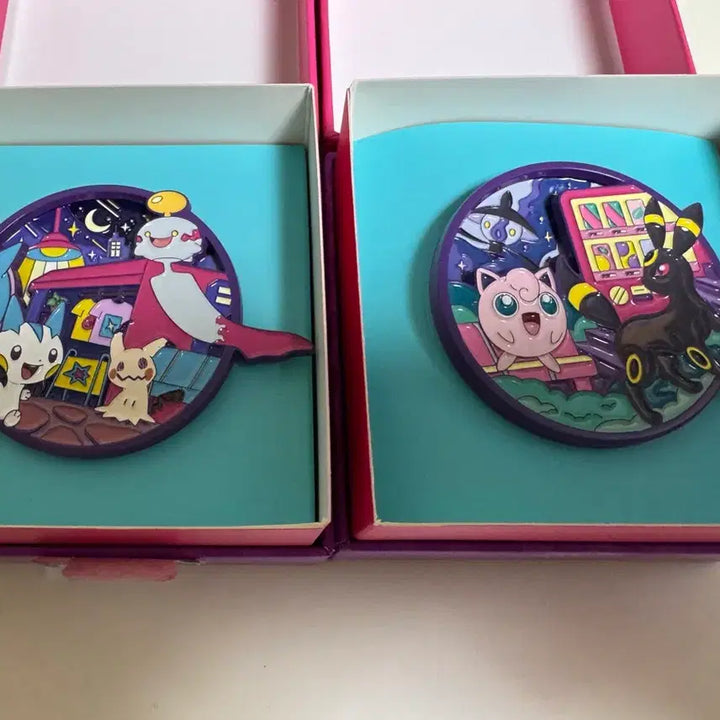 [BUNJANG] Pokemon Pop-Pop Midnight Roulette Pin Badge Collection Set (Pachirisu, Purin) / 포켓몬 팝팝 미드나잇 룰렛 핀뱃지 컬렉션 (파치리스 푸린) 세트