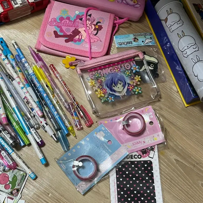 [BUNJANG] Vintage Stationery Bundle (Sugar Sugar Rune, Kamichama Karin, Hamu Hamu, Berry Berry Mu) / 고전문구 일괄!! 고전 문구 슈가슈가룬 캐캐체 하무하무 베리베리뮤