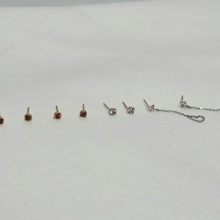 [BUNJANG] Lloyd 10K Gold Earrings Set (4 Pairs) / 로이드 10k 골드 이어링 8개 묶음 (4쌍)