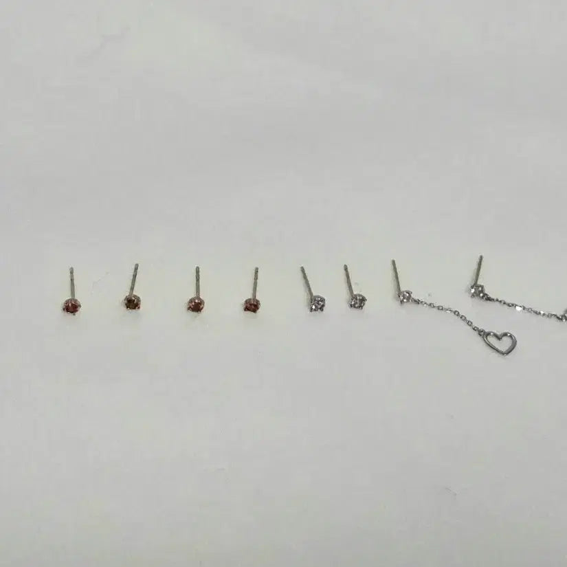 [BUNJANG] Lloyd 10K Gold Earrings Set (4 Pairs) / 로이드 10k 골드 이어링 8개 묶음 (4쌍)