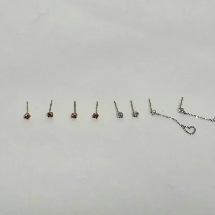 [BUNJANG] Lloyd 10K Gold Earrings Set (4 Pairs) / 로이드 10k 골드 이어링 8개 묶음 (4쌍)