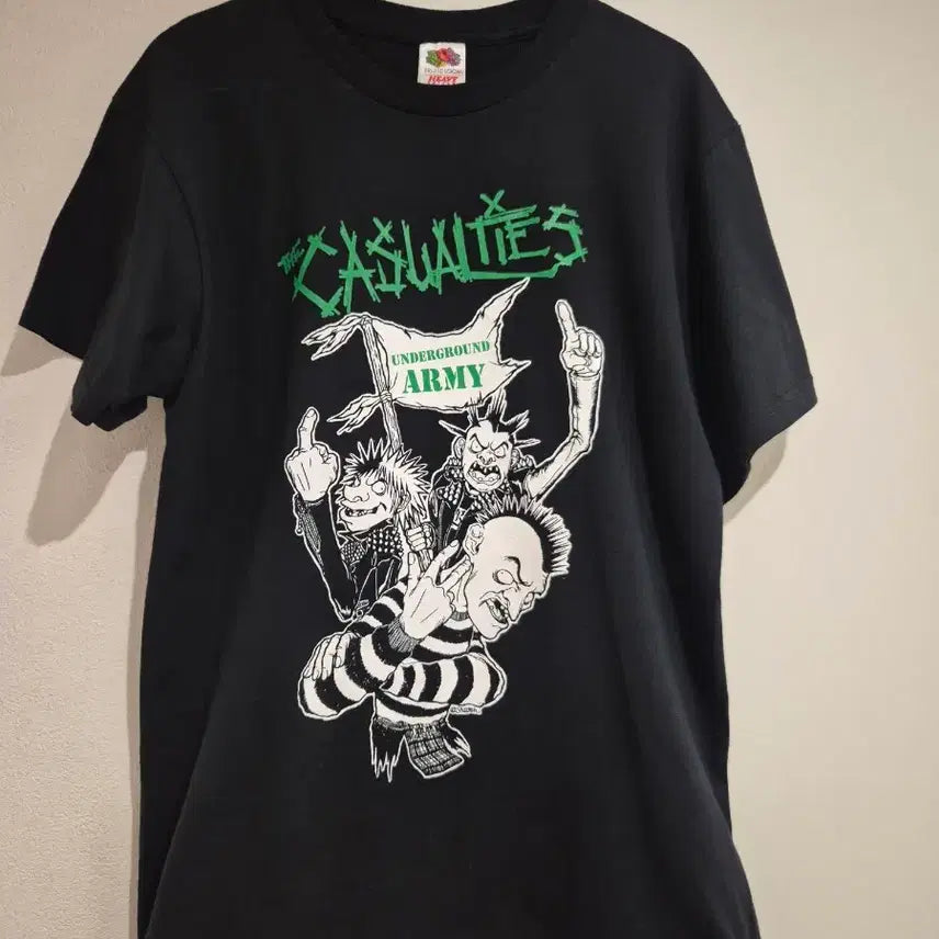 [BUNJANG] The Casualties 00s Vintage American Punk Band T-Shirt / The Casualties 더 캐주얼티스 00s미국 빈티지 펑크밴드티셔츠