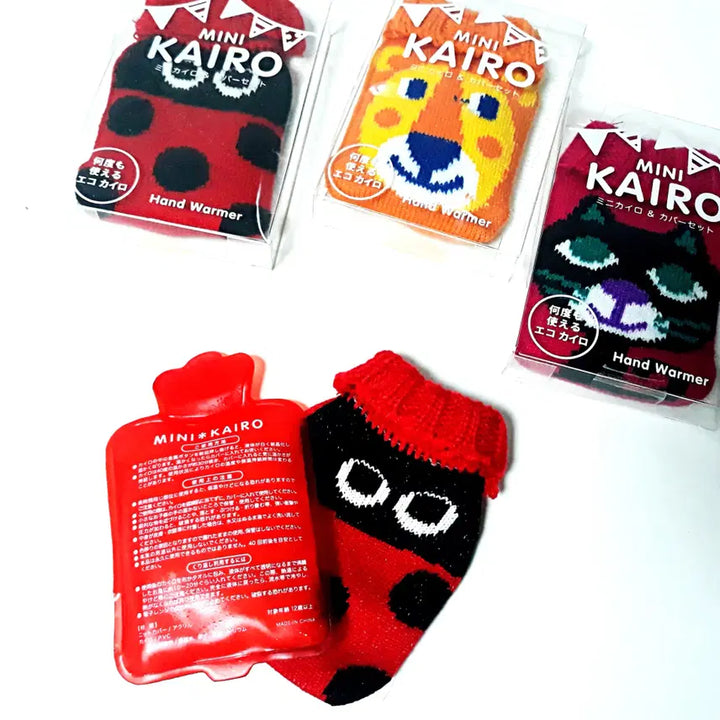 [BUNJANG] Knit Hand Warmer Set (Ladybug, Lion, Cat) - Unsealed / 뜨개 옷 입은 손난로