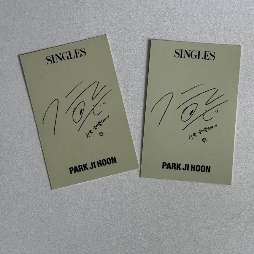 [BUNJANG] Park Jihoon Singles Japan Glasses Photocard Bundle Set / 박지훈 안경 포카 싱글즈 재팬