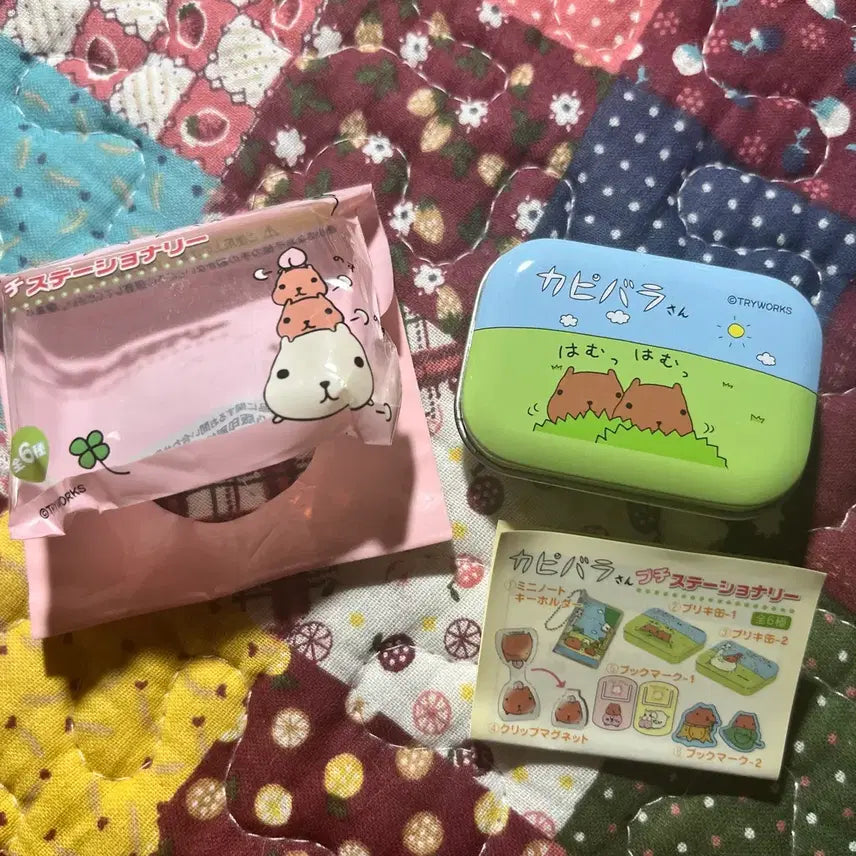 [BUNJANG] Classic Capybara Mini Tin Case with Charm / 고전 카피바라상 미니 틴케이스