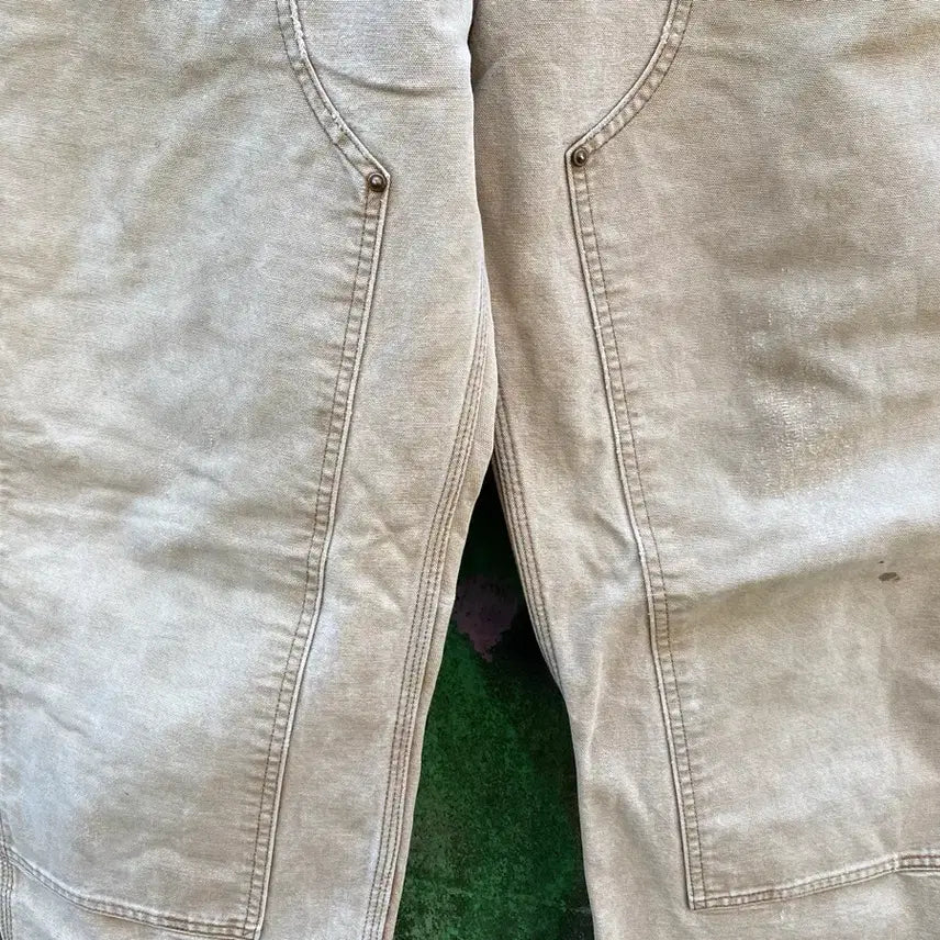 [BUNJANG] Carhartt B136 Double-Knee Work Pants Sand Brown 34x34 Vintage / 빈티지 칼하트 더블니 워크 팬츠 브라운 34x34