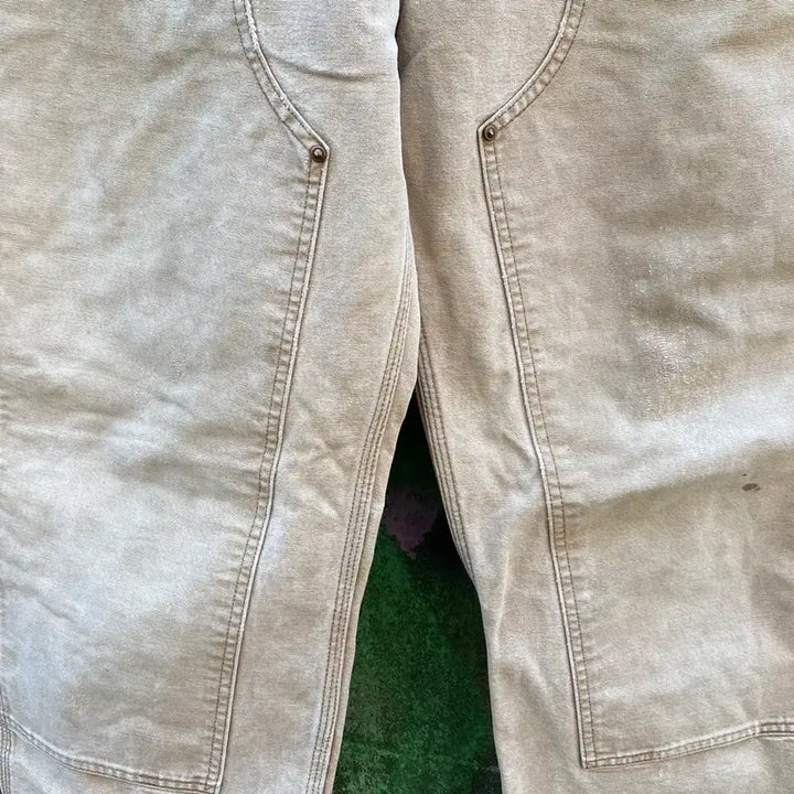 [BUNJANG] Carhartt B136 Double-Knee Work Pants Sand Brown 34x34 Vintage / 빈티지 칼하트 더블니 워크 팬츠 브라운 34x34