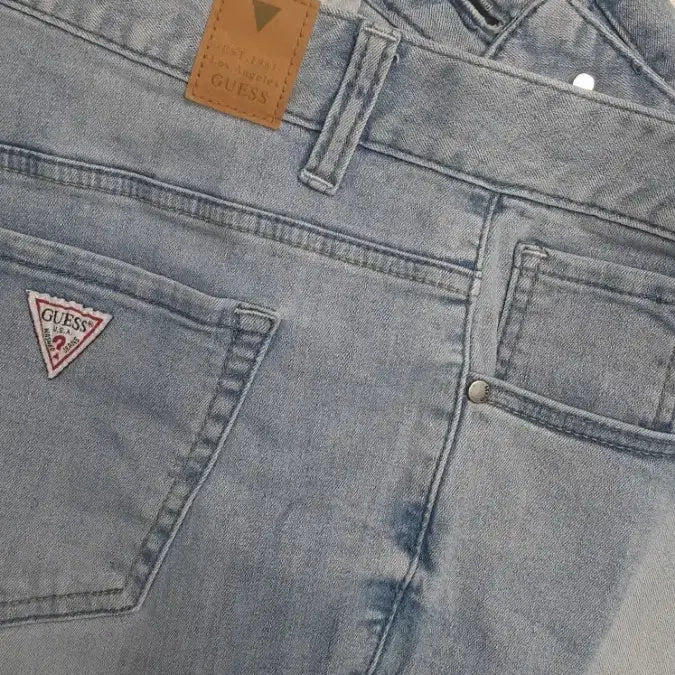 [BUNJANG] GUESS Sky Blue Denim Jeans 32 Inch / GUESS 게스정품(사방스판) 스카이블루대님 32인치(No.338)