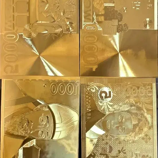 [BUNJANG] Lucky Money Replica Banknote Set - Golden Decorative Paper Money / [행운의 복돈] 모형지폐 세트 / 황금지폐 장식용