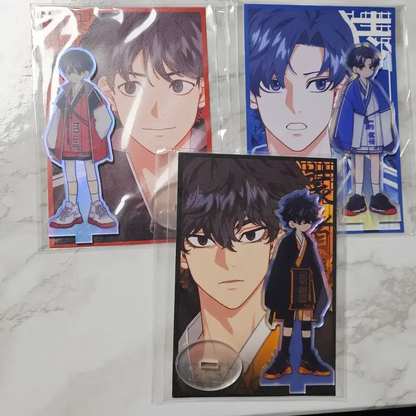 [BUNJANG] Garbage Time Official Fan Merch Acrylic Stand Set (Jeon Young-joong, Sung Joon-soo, Choi Jong-soo) / 가비지타임 갑타 비공식 아크릴 스탠드 전영중 성준수 최종수 일괄
