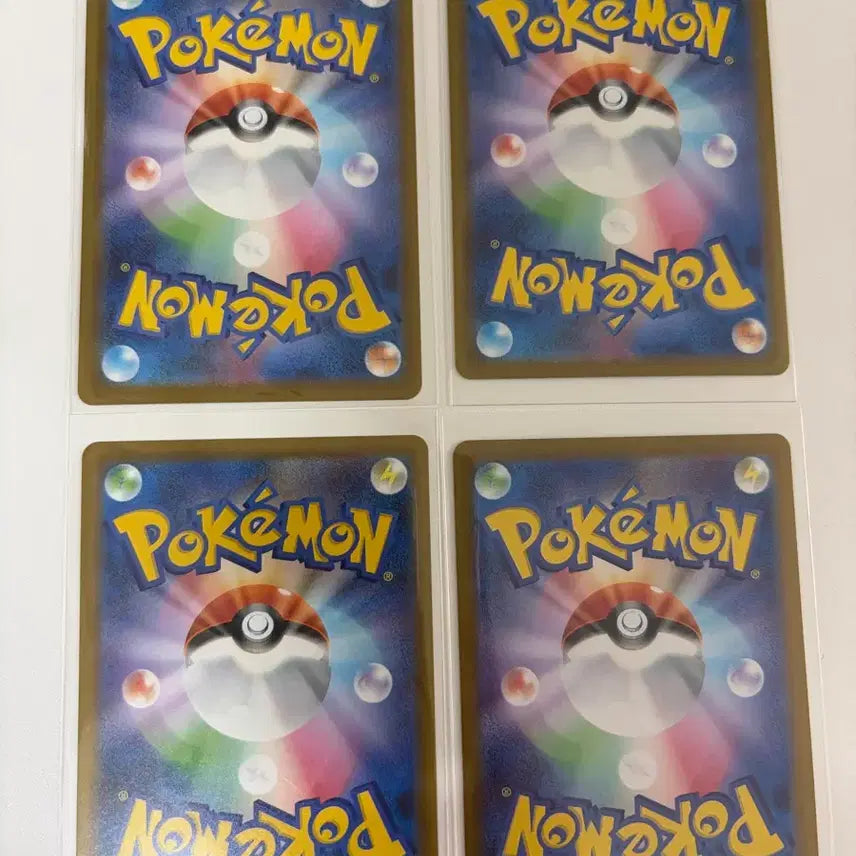 [BUNJANG] Pokemon SR Japanese Cards - Set of 4 / 포켓몬 SR 4종 (일판)