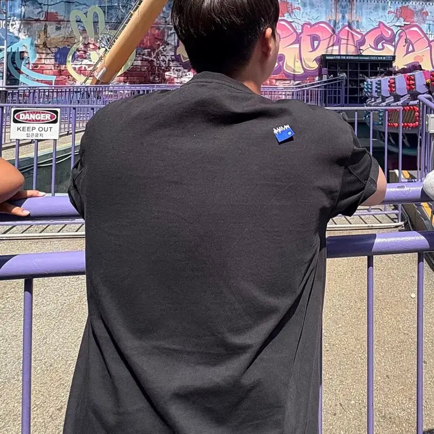 [BUNJANG] Ader Error Significant TRS/BL Tag T-Shirt Black / 아더에러 시그니피컨트 TRS/BL 태그 티셔츠 01 블랙