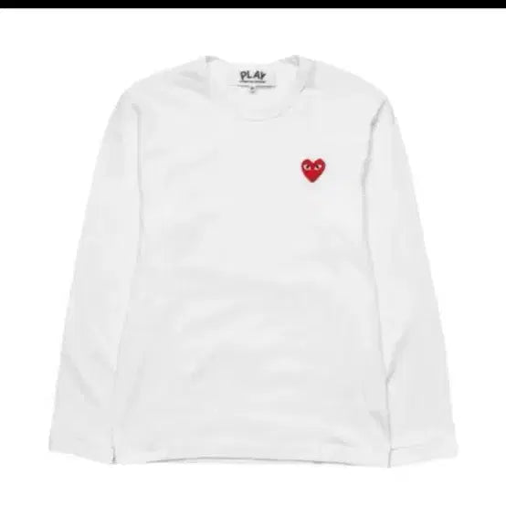 [BUNJANG] Comme des Garçons PLAY Long Sleeve T-Shirt Black/White Sealed / 무료배송)꼼데가르송 긴팔 롱슬리브 티셔츠 블랙/화이트 미개봉 새상품