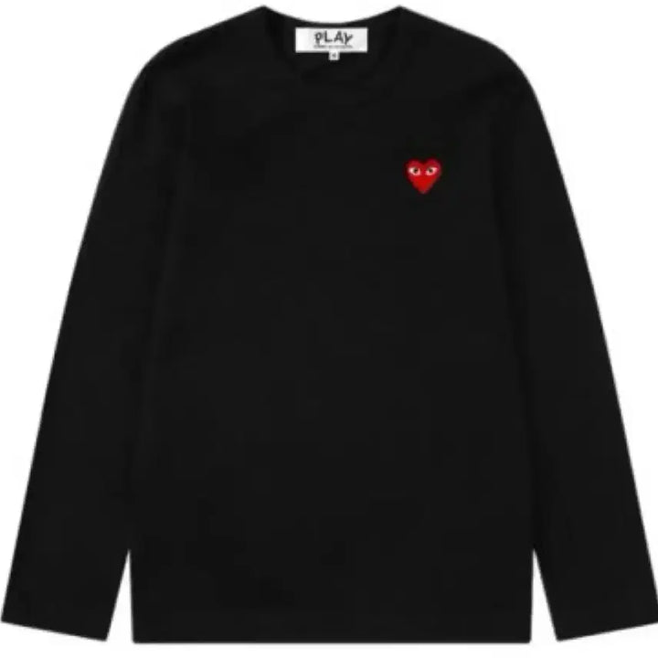 [BUNJANG] Comme des Garçons PLAY Long Sleeve T-Shirt Black/White Sealed / 무료배송)꼼데가르송 긴팔 롱슬리브 티셔츠 블랙/화이트 미개봉 새상품