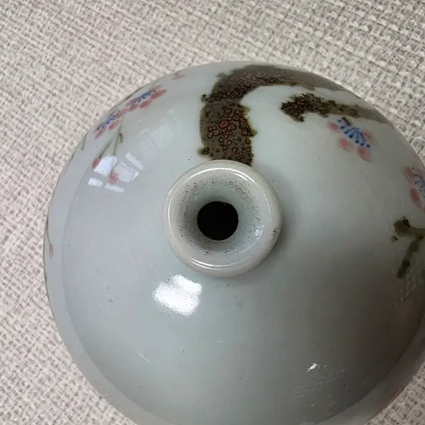 [BUNJANG] Unsan-yo Celadon Porcelain Plum Blossom Vase Set / [명품 세트] 운산요 백자 진사청화 매화문 주판알호+소구호