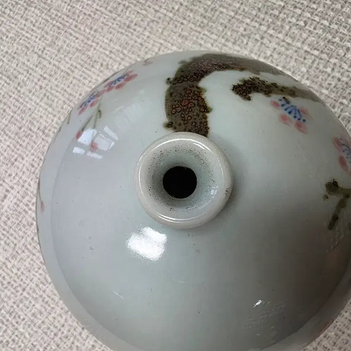 [BUNJANG] Unsan-yo Celadon Porcelain Plum Blossom Vase Set / [명품 세트] 운산요 백자 진사청화 매화문 주판알호+소구호