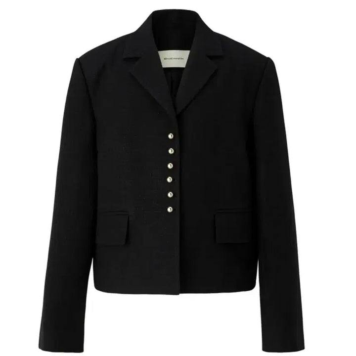 [BUNJANG] BEAMUSE MANSION Gold Button Tweed Jacket - Black / 비뮤즈맨션 Gold button tweed jacket - Black