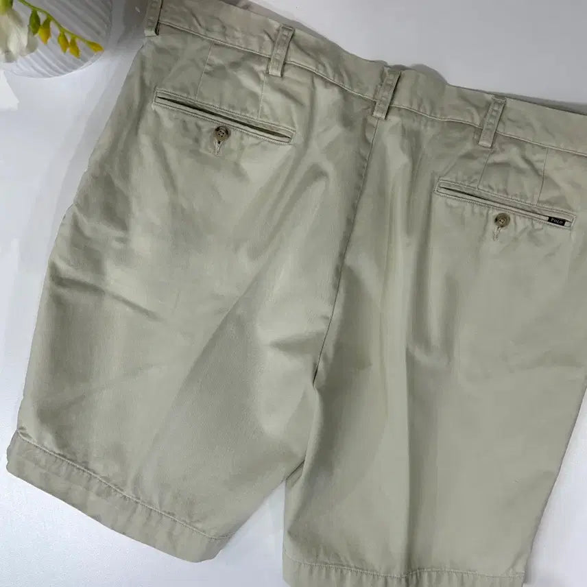[BUNJANG] Polo Ralph Lauren Ivory Chino Shorts / 폴로 랄프로렌 아이보리 치노 반바지 팬츠