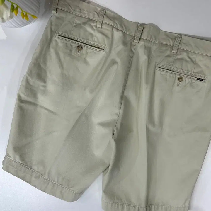 [BUNJANG] Polo Ralph Lauren Ivory Chino Shorts / 폴로 랄프로렌 아이보리 치노 반바지 팬츠