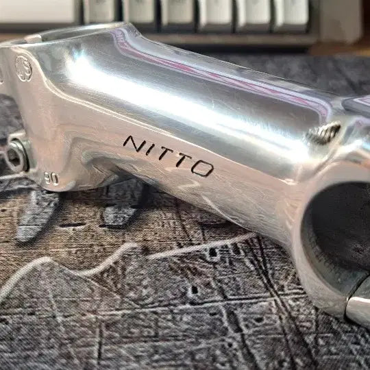 [BUNJANG] Nitto NJ89 Silver Stem 1-1/8" Steerer Clamp, 25.4mm Handlebar Clamp, 90mm Length / 니또 nitto njs nj89 실버 스템