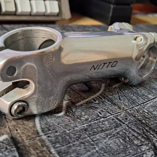 [BUNJANG] Nitto NJ89 Silver Stem 1-1/8" Steerer Clamp, 25.4mm Handlebar Clamp, 90mm Length / 니또 nitto njs nj89 실버 스템