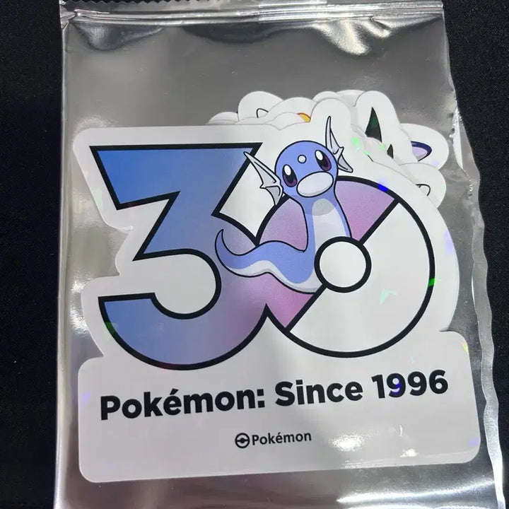 [BUNJANG] Pokemon 30th Anniversary Logo Stickers Bundle Set (11 pcs) / 포켓몬 30주년 로고 스티커 미뇽+10=11장일괄