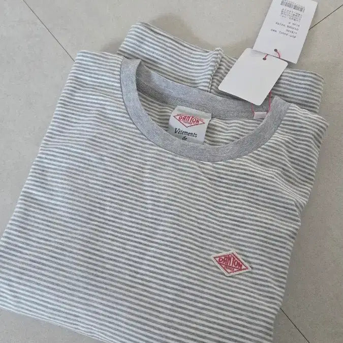 [BUNJANG] DANTON Striped Short Sleeve T-shirt / 단톤 스트라이프 반팔티