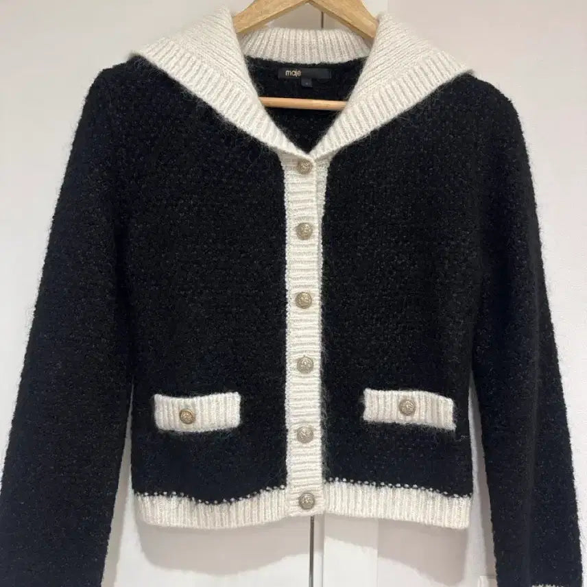 [BUNJANG] Maje Sailor Knit Cardigan Size 2 Lee Sung-kyung / 마쥬 세일러 니트 가디건 2사이즈 이성경