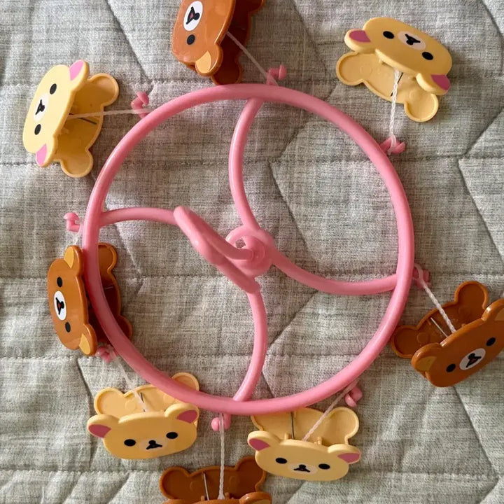[BUNJANG] Rilakkuma Korilakkuma Laundry Clip Hanger Doll Keychain Mascot / 고전 리락쿠마 코리락쿠마 빨래집게 행거 인형 키링 마스코트