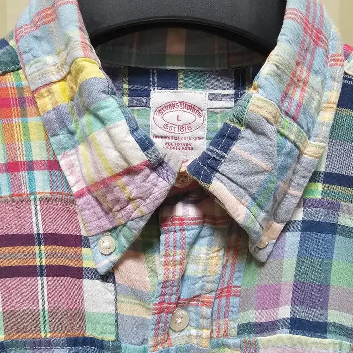[BUNJANG] Brooks Brothers Madras Patch Shirt L / 브룩스브라더스 셔츠 마드라스 L
