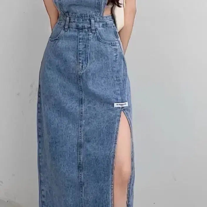 [SOLD OUT] 새상품)멜빵원피스