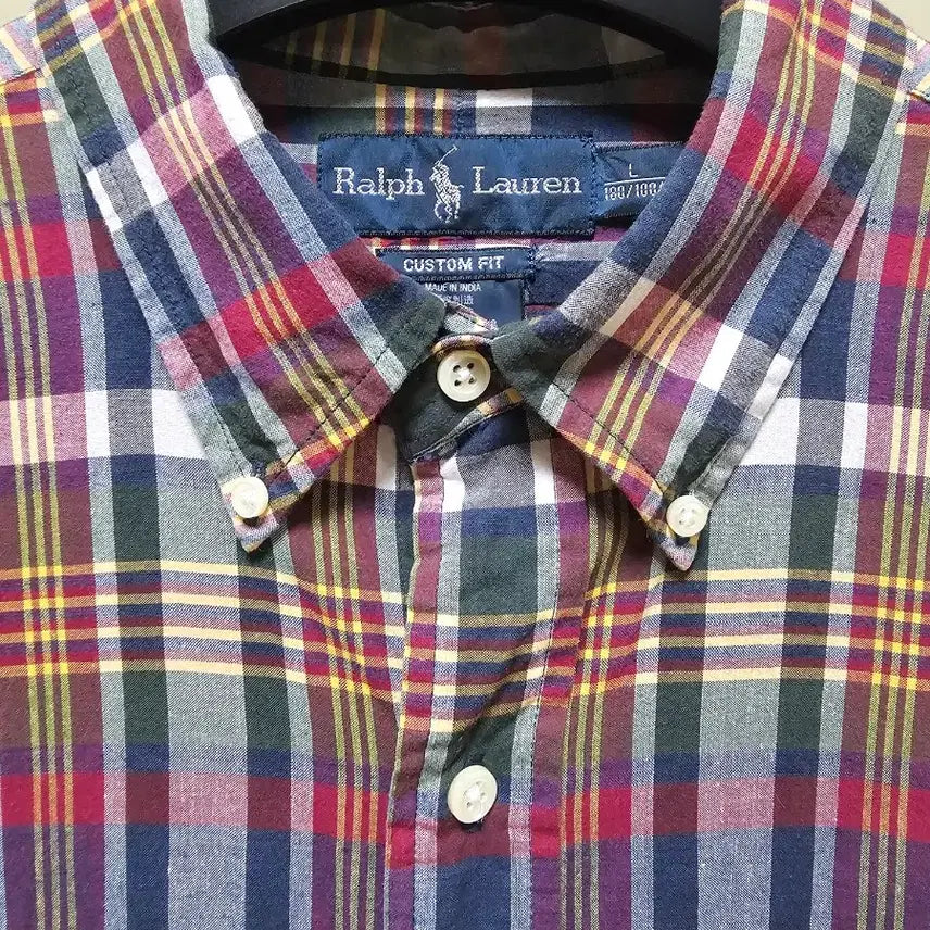 [BUNJANG] Polo Madras Shirt L / 폴로 셔츠 마드라스 L
