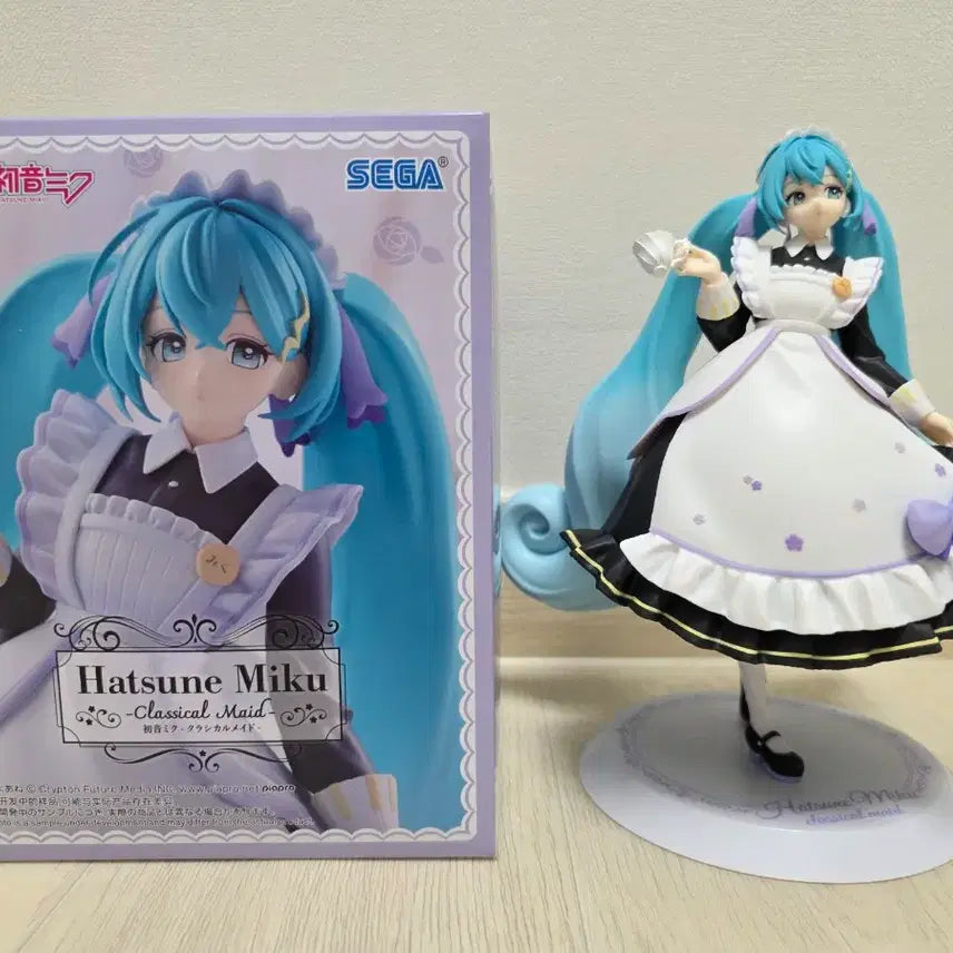 [BUNJANG] Sega Hatsune Miku Luminasta Classic Maid Figure (Opened) / 세가 하츠네미쿠 루미나스타 클래식 메이드 개봉 전시품