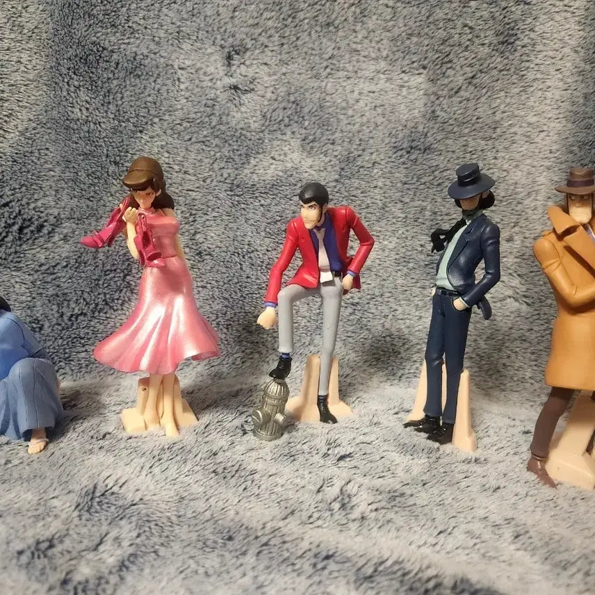 [BUNJANG] Lupin the Third Main Characters 5-Figure Full Set / 루팡 3세 주연 5인방 피규어 풀세트  (루팡/후지코/지겐/고에몬/제니가