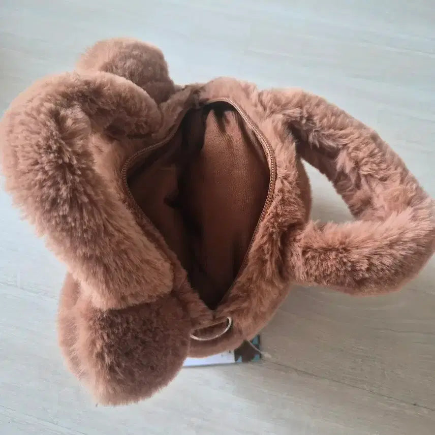 [BUNJANG] Wasabi Bear Fur Tote Bag / 와사비베어 토트백
