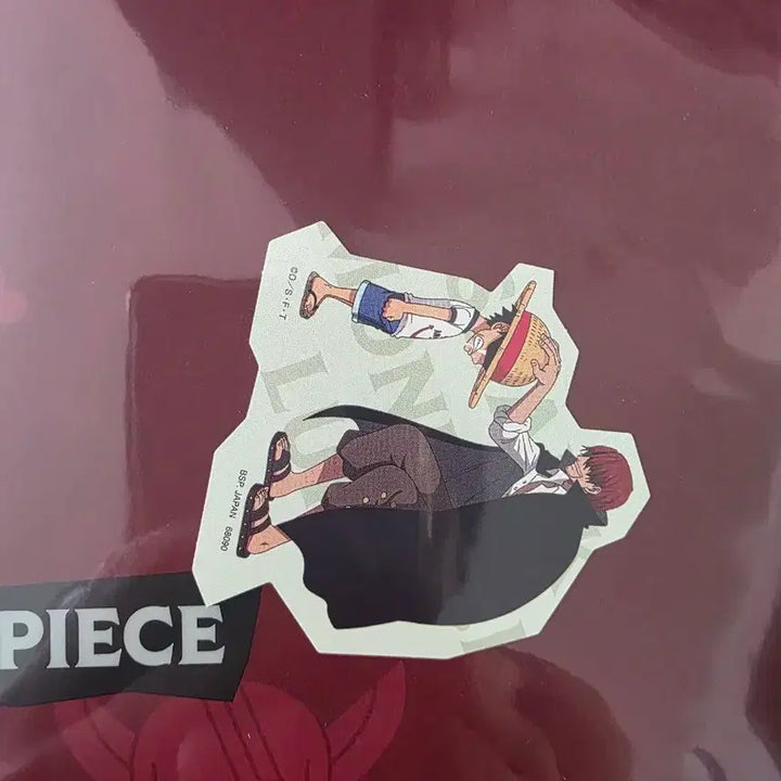[BUNJANG] One Piece Luffy &amp; Shanks Clear File &amp; Sticker Set / 원피스 루피 샹크스 클리어파일&amp;스티커 세트