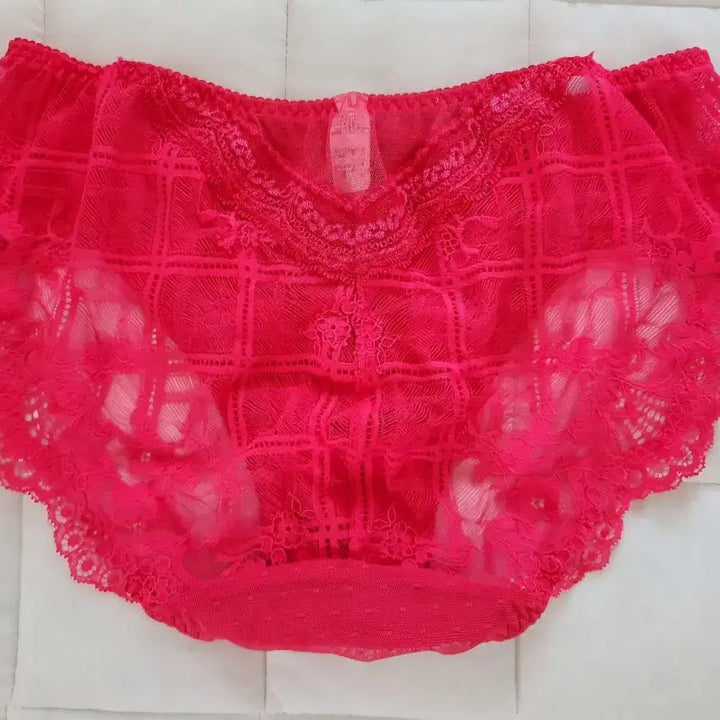 [SOLD OUT] (중고) 레드 플라워 여성팬티