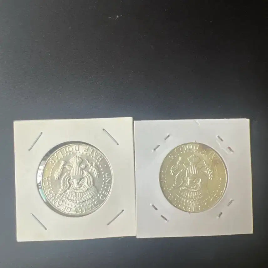 [BUNJANG] 1964 &amp; 1965 Kennedy Half Dollar Silver Coins (Lot of 2) / 1964년,65년 케네디 하프 달러 은화