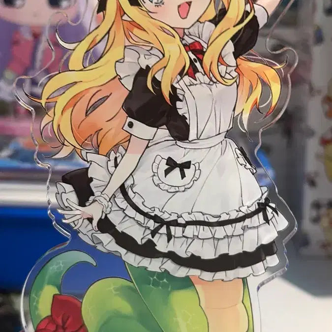 [BUNJANG] Dropkick on My Devil! Maid Acrylic Standee + Volume 14 Manga + Badge Set / 사신짱 드롭킥 메이드 아크릴스탠드+14권 만화책+뱃지
