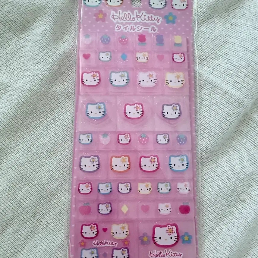 [BUNJANG] Hello Kitty Classic Sticker Set / 키티 블록스티커 고전키티 스티커