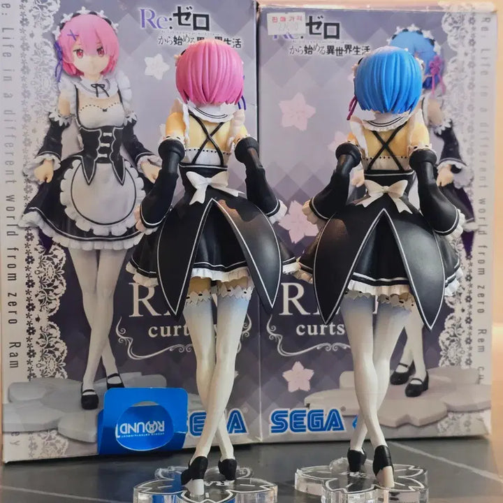 [BUNJANG] Re:Zero Ram &amp; Rem Figure Set / 리제로 람&amp;렘 피규어 세트
