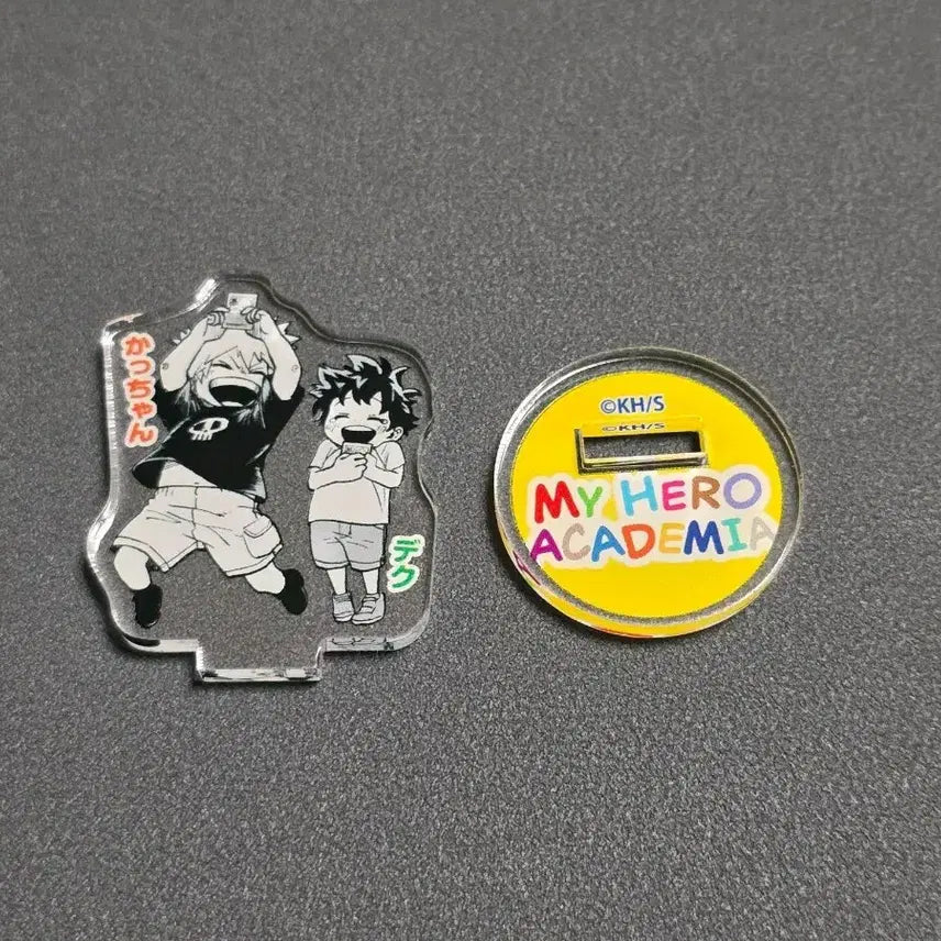 [BUNJANG] My Hero Academia Chibi Mini Acrylic Standee - Izuku Midoriya &amp; Katsuki Bakugo (Childhood Version) / 히로아카 치비 미니 점프샵 아크릴 유년 어린시절 미도리야 바쿠고