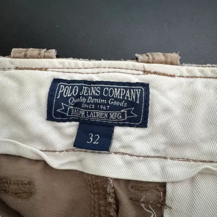 [BUNJANG] Polo Jeans Co. Old School Work Cargo Bermuda Shorts Beige / 희귀!! 폴로 진스 올드스쿨 워크 카고 버뮤다 반바지 베이지