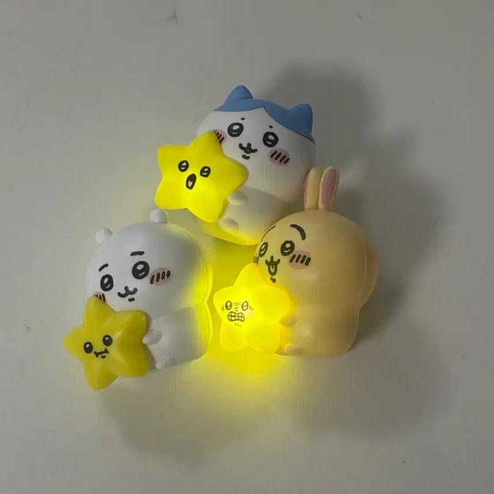 [BUNJANG] Chiikawa Star Together Bundle Gacha Light Figure Usagi Hachiware / 치이카와 별과함께 일괄 가챠 라이트 피규어 먼작귀 우사기 하치와레