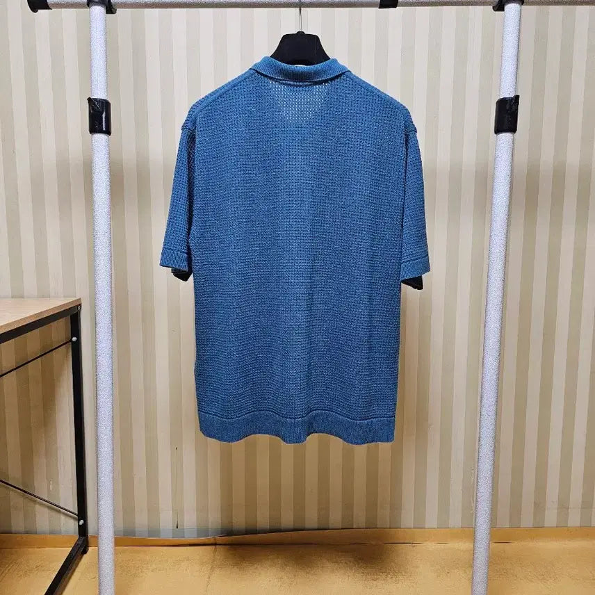 [BUNJANG] Customellow 100% Cotton Punching Knit Blue / 커스텀멜로우 니트 코튼 100
