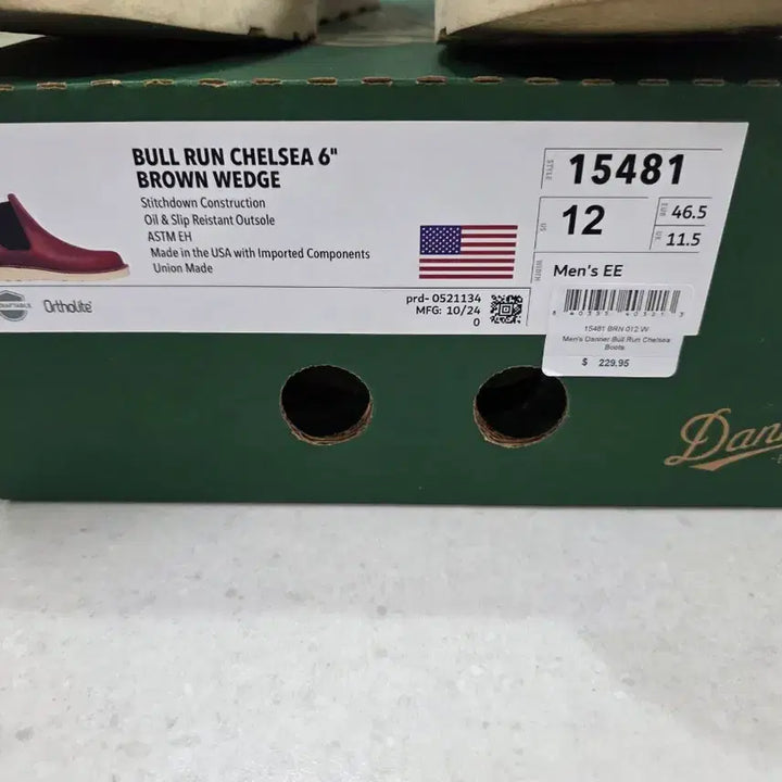 [SOLD OUT] Danner Bull Run Chelsea 6" Brown US 12